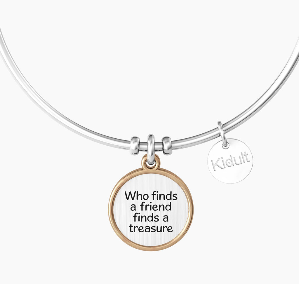 Bracciale donna Kidult WHO FINDS A FRIEND FINDS A TREASURE