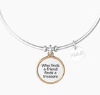 Bracciale donna Kidult WHO FINDS A FRIEND FINDS A TREASURE