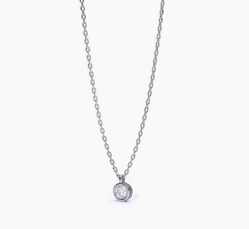 Collana Mabina Uomo con punto luce tondo BRIGHT