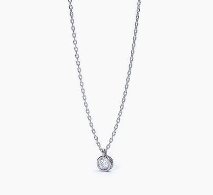 Collana Mabina Uomo con punto luce tondo BRIGHT