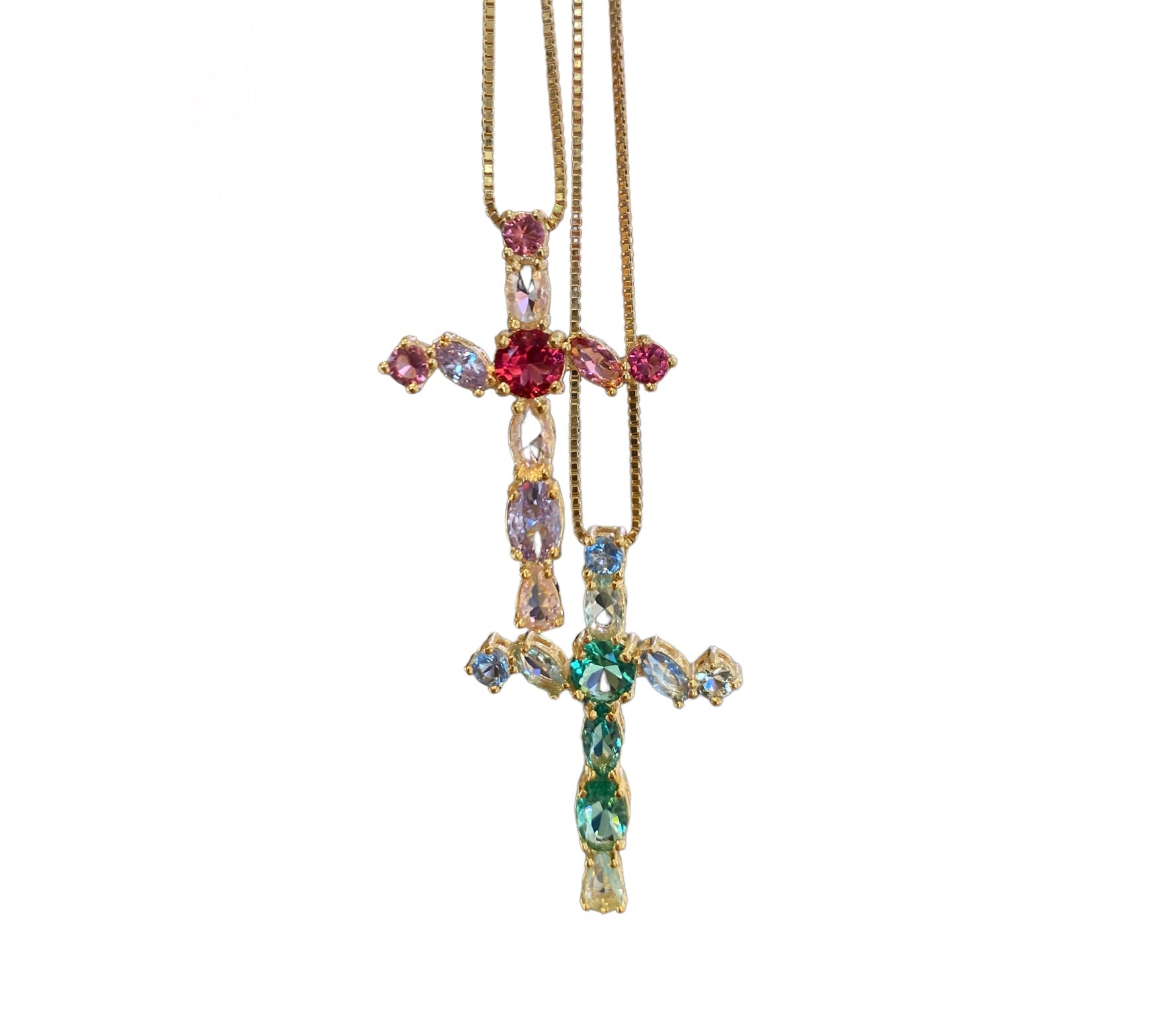 Collana Rocce croce candy