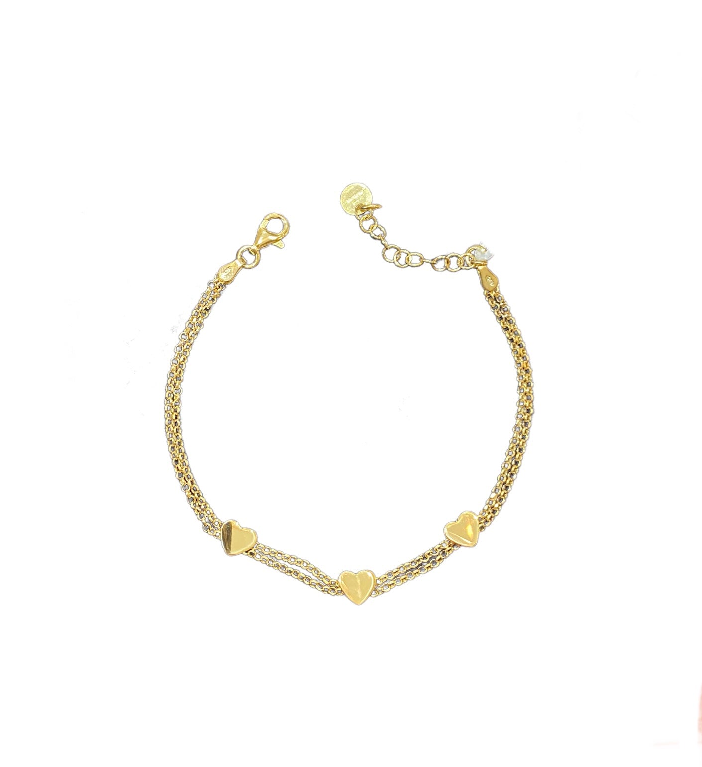 Bracciale donna Marcello Pane Doppio filo con cuori