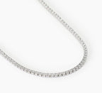 Collana Mabina Uomo MINI TENNIS con zirconi bianchi
