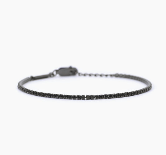 Bracciale Mabina Uomo MINI TENNIS nero