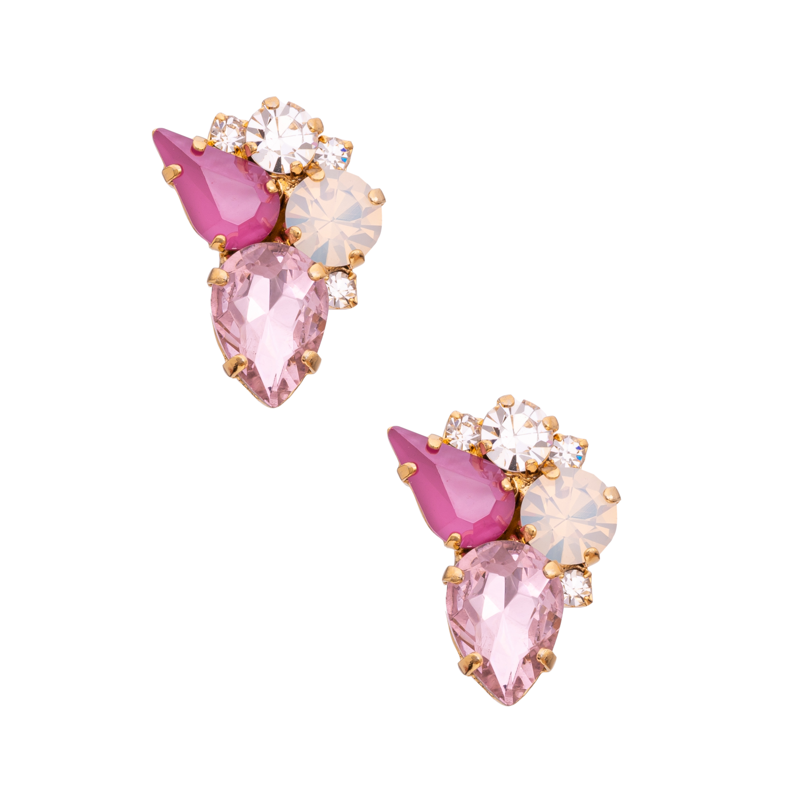 Orecchini donna Diamond Accessori con strass, pietre e goccia Yvonne