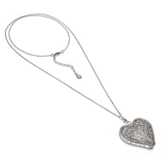 Collana lunga Vestopazzo donna Cuore ricamato