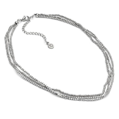 Collana Vestopazzo donna 3 fili mini pepite