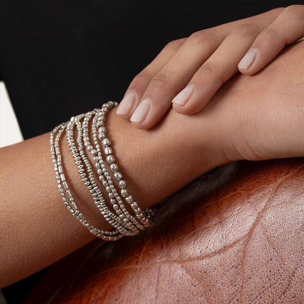 Bracciale elastico Vestopazzo donna Multifilo con elementi differenti