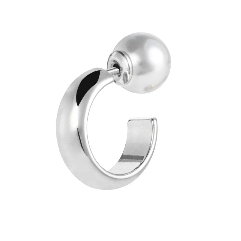 Mono orecchino Marlù Cerchietto 1,5cm con perla