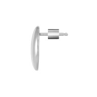 Mono orecchino Marlù Bottone ovale 1,6cm