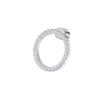 Mono orecchino Marlù a lobo cerchio 1,4cm con zirconi