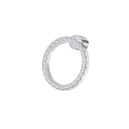Mono orecchino Marlù a lobo cerchio 1,4cm con zirconi
