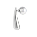 Mono orecchino Marlù goccia slim 2,2cm con perla
