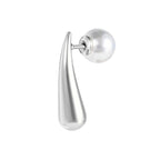 Mono orecchino Marlù goccia slim 2,2cm con perla