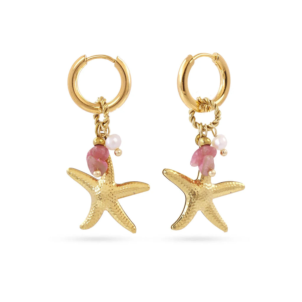 Orecchini a cerchio Anartxy donna Coast Mare Stella marina