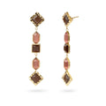 Orecchini Anartxy donna Gleam Geometrici pendenti brown