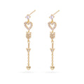 Orecchini pendenti Anartxy donna Shine Amoura Cuore e freccia