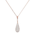Collana Bronzallure con Pendente a Goccia Pavé in Cubic Zirconia