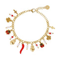 Bracciale Anartxy donna Portafortuna Cornetto rosso