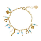 Bracciale Anartxy donna Portafortuna Cornetto gold