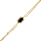 Bracciale Anartxy donna Gleam pietra nera