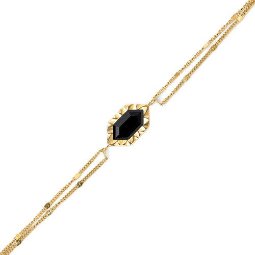 Bracciale Anartxy donna Gleam pietra nera
