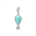 Charm Rosato Storie Mongolfiera Smalto tiffany