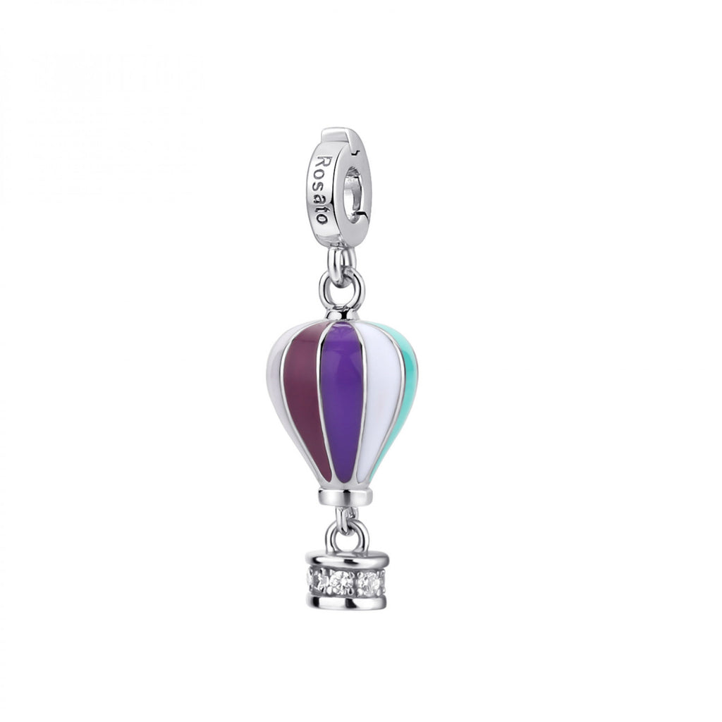 Charm Rosato Storie Mongolfiera Smalti Multicolor
