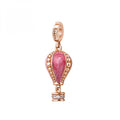 Charm Rosato Storie Mongolfiera Rosè Smalto rosa perlato