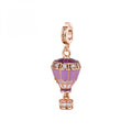 Charm Rosato Storie Mongolfiera Rosè Smalti viola lilla