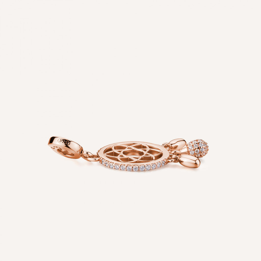 Charm Rosato Storie Acchiappasogni rosè con zirconi