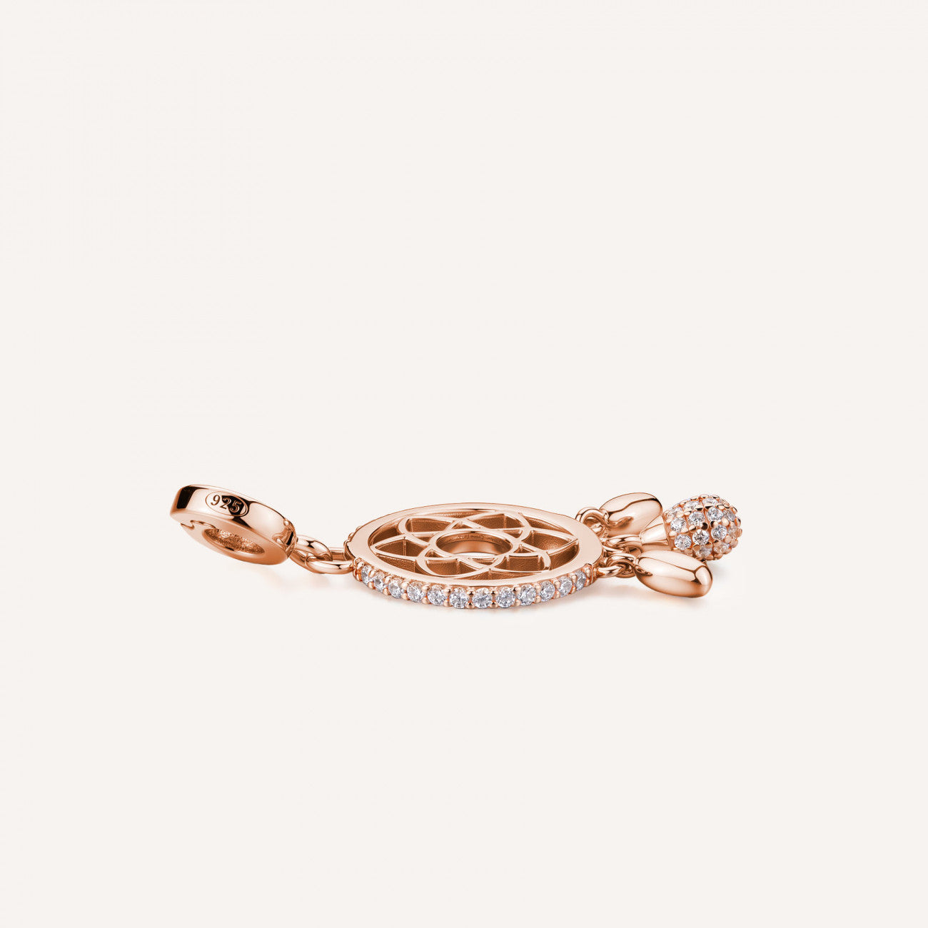 Charm Rosato Storie Acchiappasogni rosè con zirconi