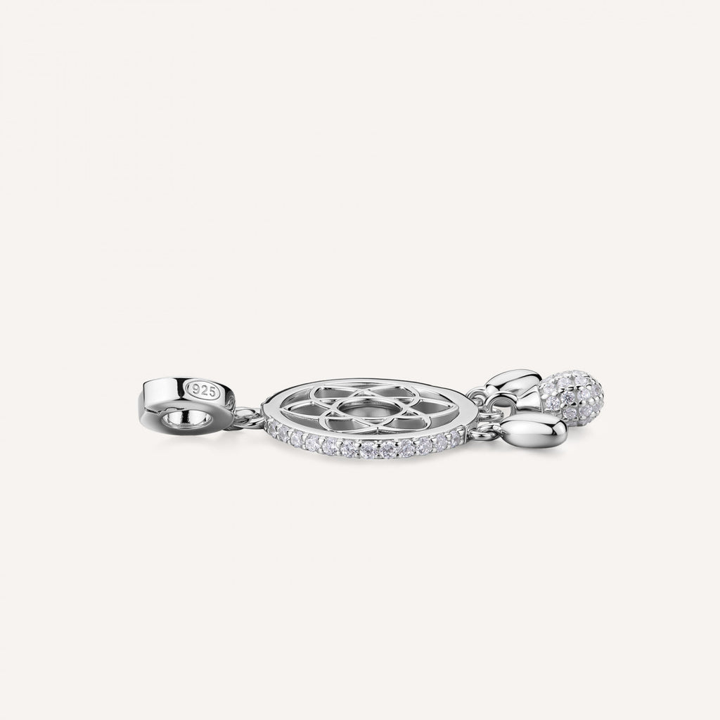 Charm Rosato Storie Acchiappasogni con zirconi