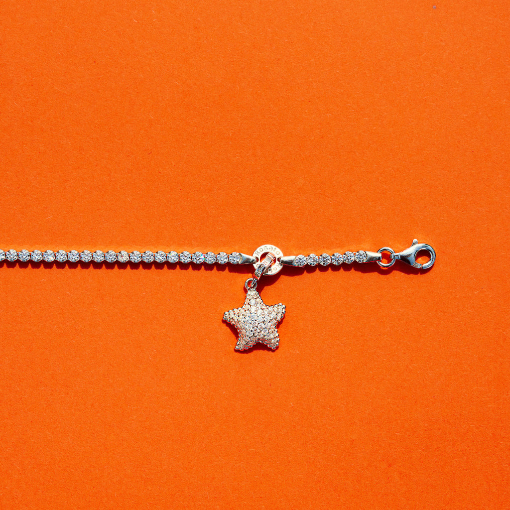 Charm Rosato Storie Stella marina con zirconi