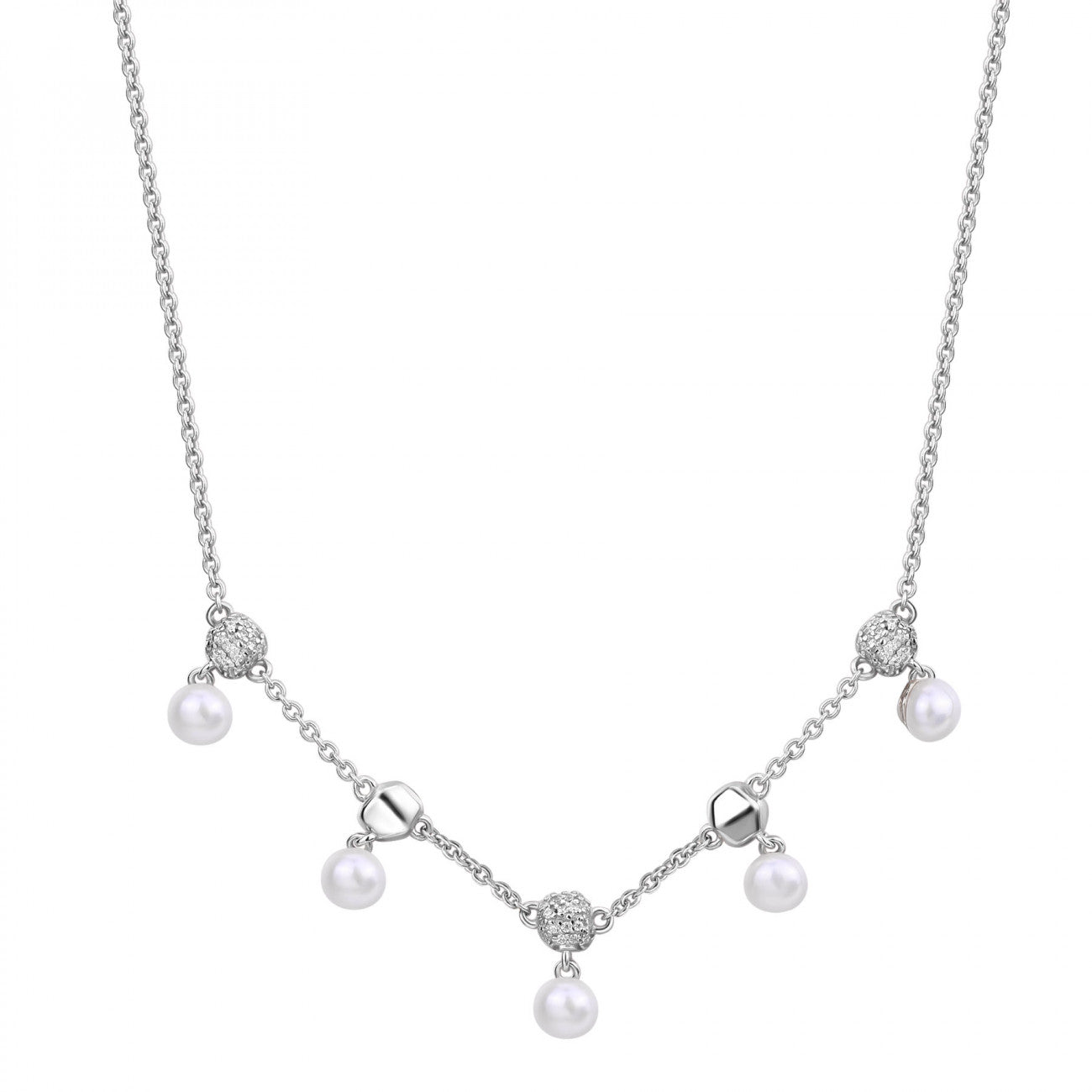 Collana girocollo Rosato Azzurra Perle