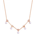 Collana girocollo Rosato Azzurra Perle rosè