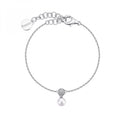 Bracciale donna Rosato Azzurra morbido con perla