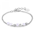 Bracciale donna Rosato Azzurra morbido Perle e sfere