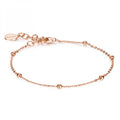 Bracciale donna Rosato Storie morbido con palline oro rosa