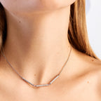 Collana girocollo Rosato Bianca Pavè tris