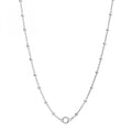 Collana Rosato Storie Catena Forzatina con palline