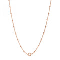 Collana Rosato Storie Catena Forzatina con palline Rosè