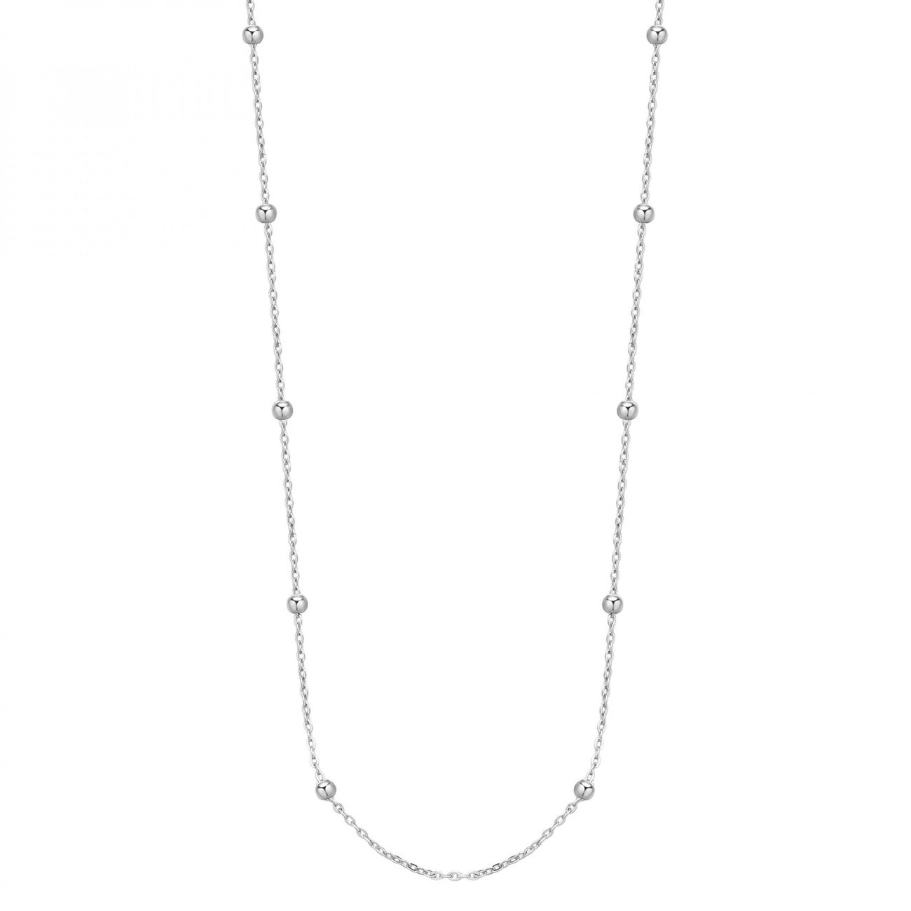 Collana Rosato Storie Catena Forzatina corta con palline