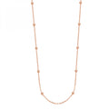 Collana Rosato Storie corta con palline