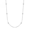 Collana Rosato Storie Catena Forzatina lunga con palline