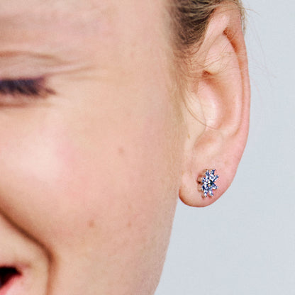 Orecchini Rosato donna Gaia Fiori blu