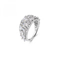 Anello a fascia Rosato Gemma marquise e goccia