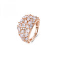 Anello fascione Rosato Gemma marquise e goccia rosè