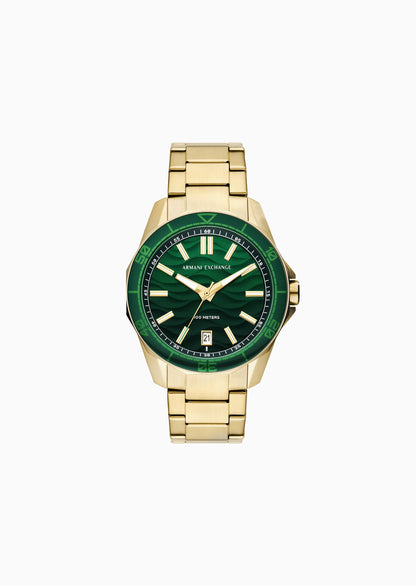 Orologio Armani Exchange gold green