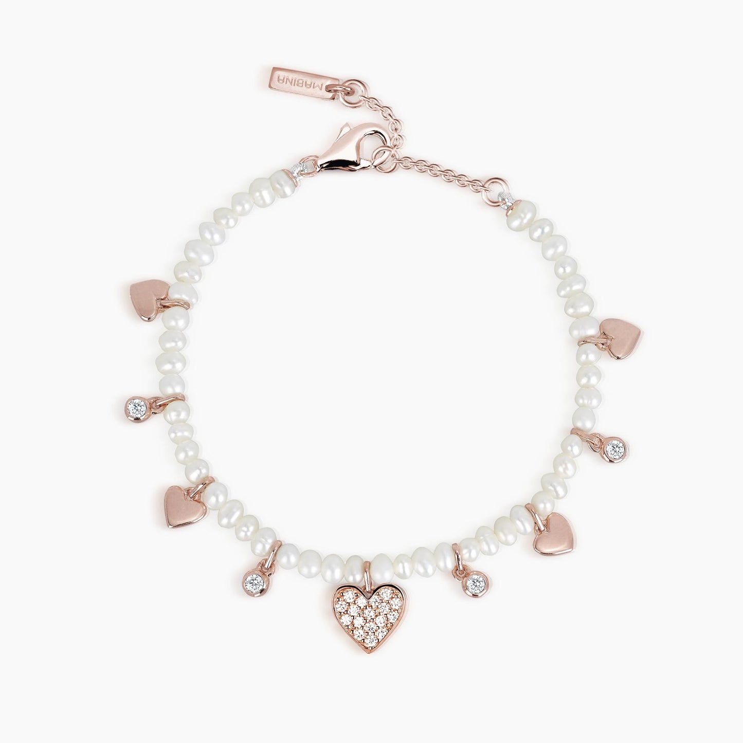 Bracciale Mabina Donna ONE LOVE Cuori Rosè